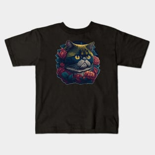 Cat Breed - Exotic Shorthair Cat Kids T-Shirt